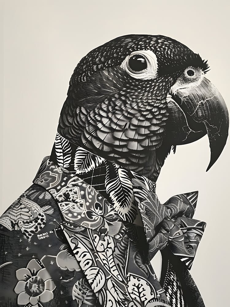 Dark Gothic Parrot