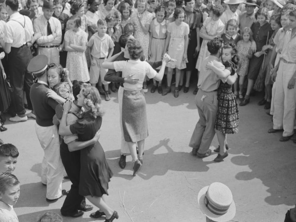 Street Dance, National Rice Festival, Crowley, Louisiana By Russell Lee