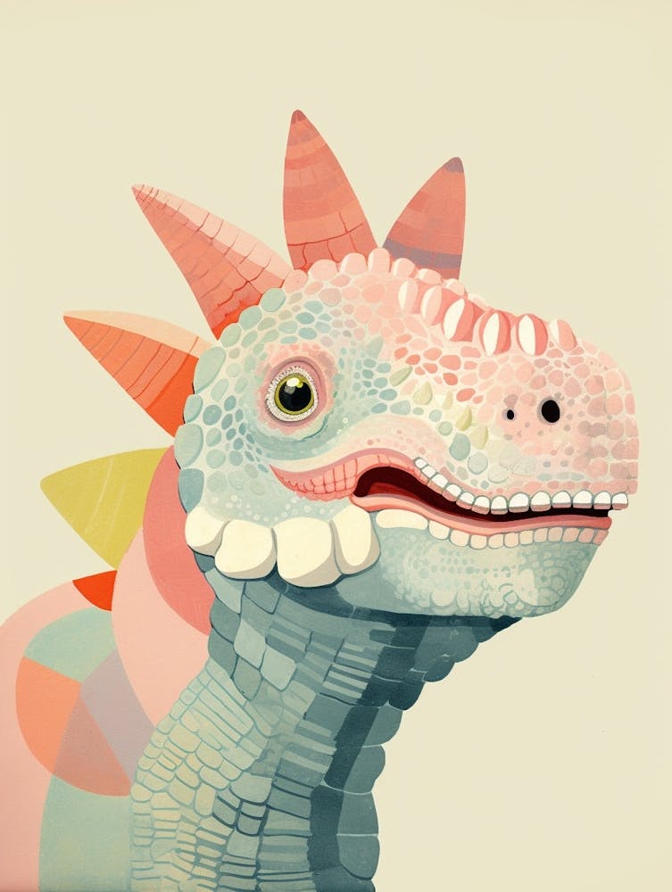 Colourful Dinosaur Iguanodon 1