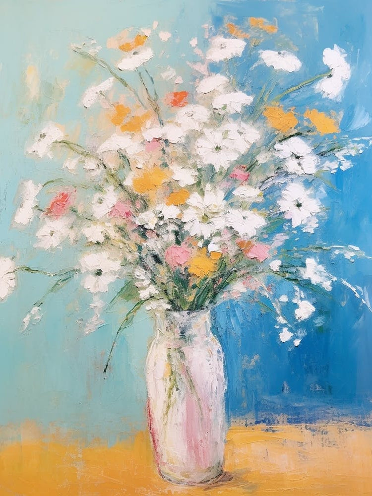 Flower Painting Fauvist Style Gypsophila Babys Breath