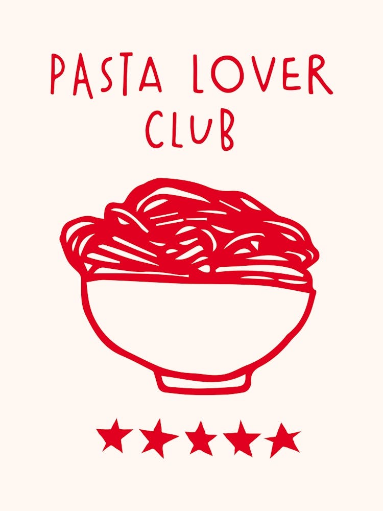 Pasta Lover Typography