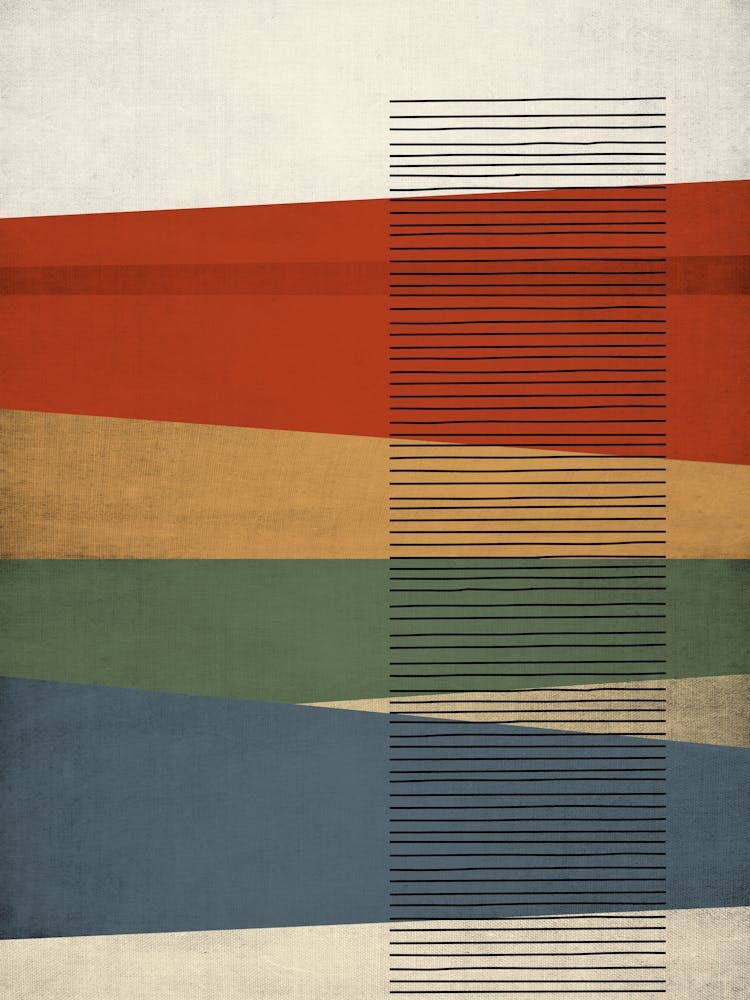 Colourful Lines And Shapes Two