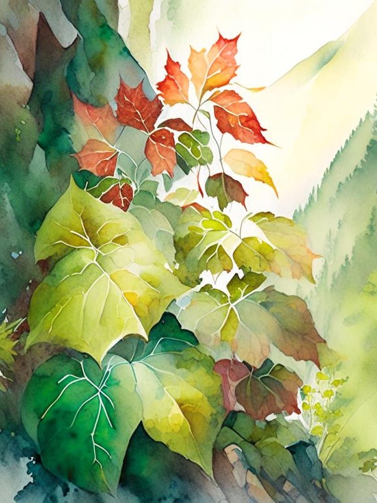 Poison Ivy In Rocky Mountains Landscape Pop Art 9