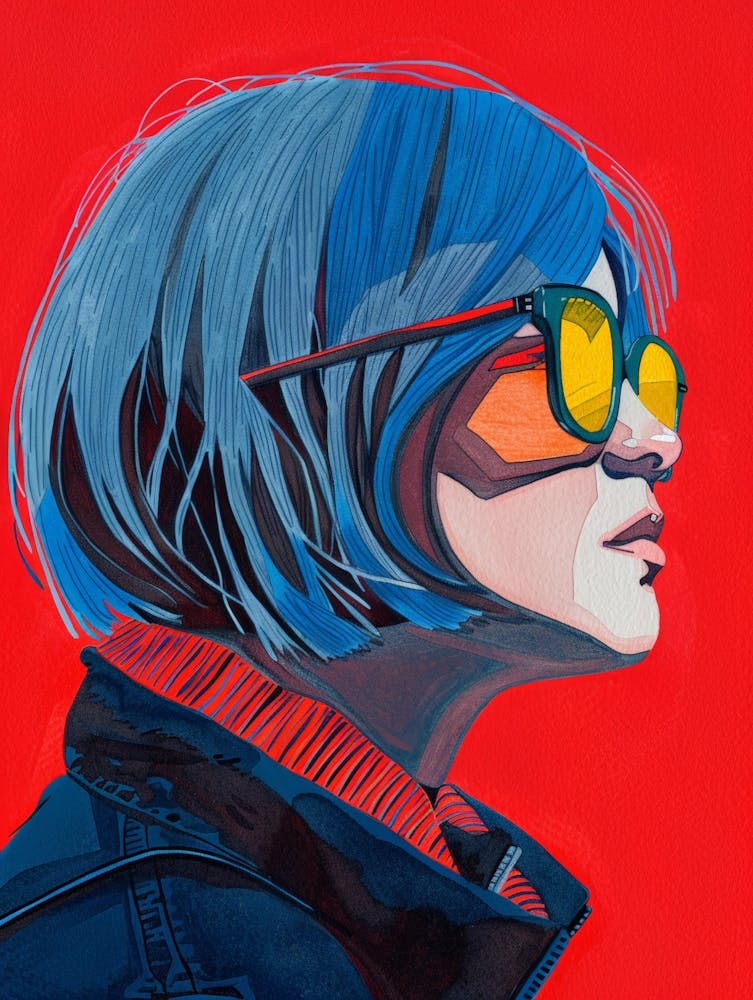 Girl With Blue Hair 11