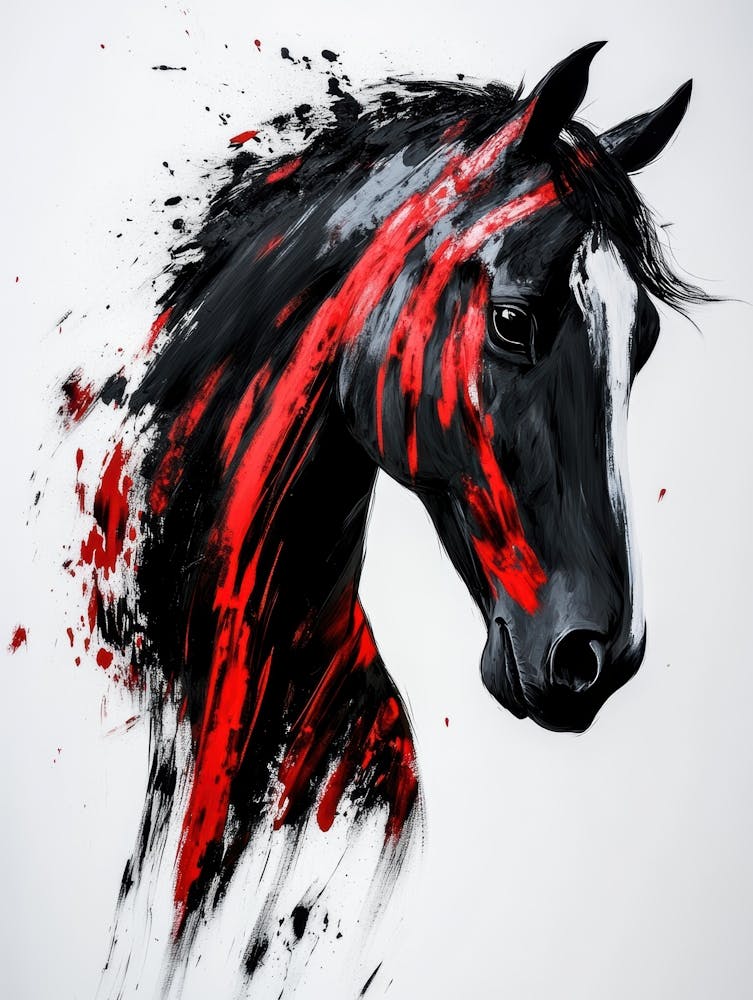 Horse Head Painting