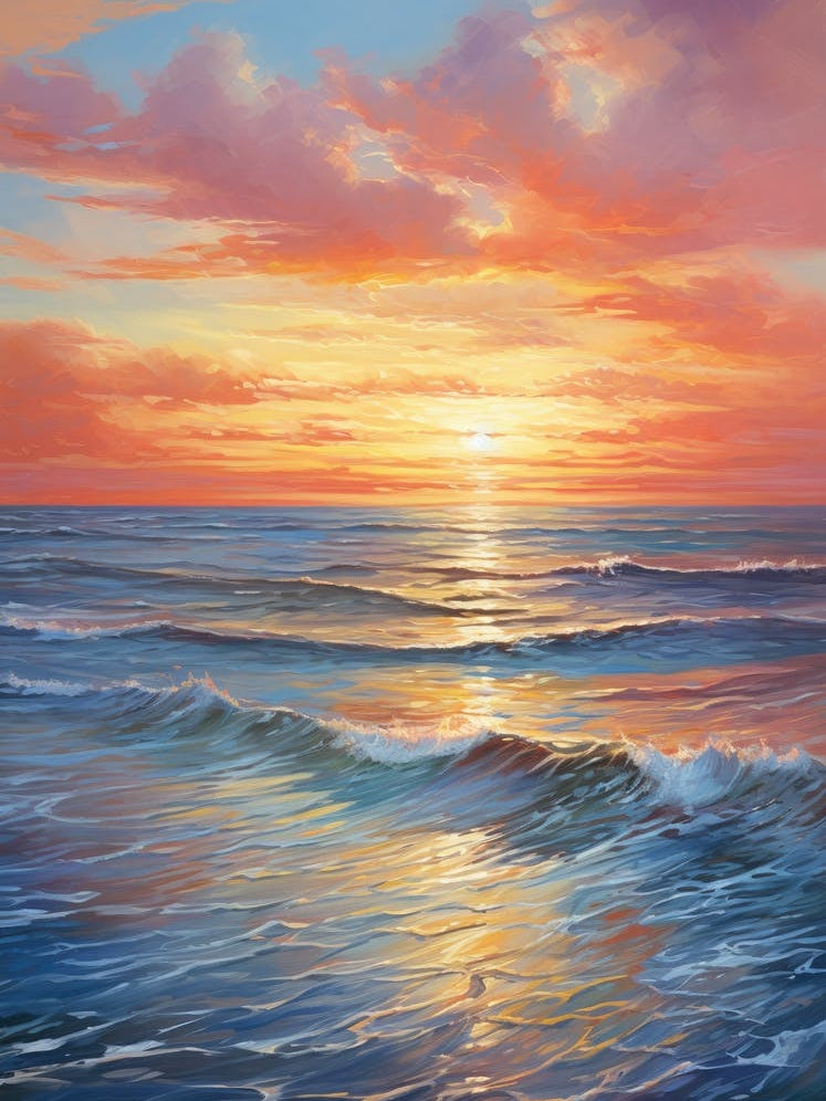 Sunset Over The Ocean 17