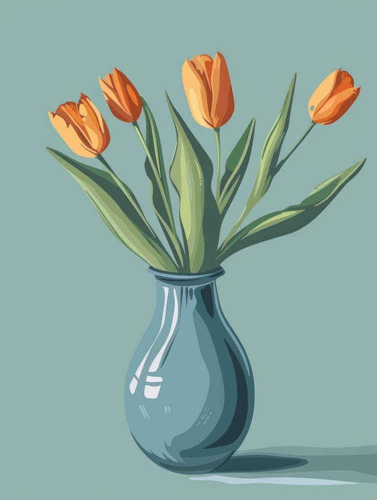 Tulips In A Vase 11