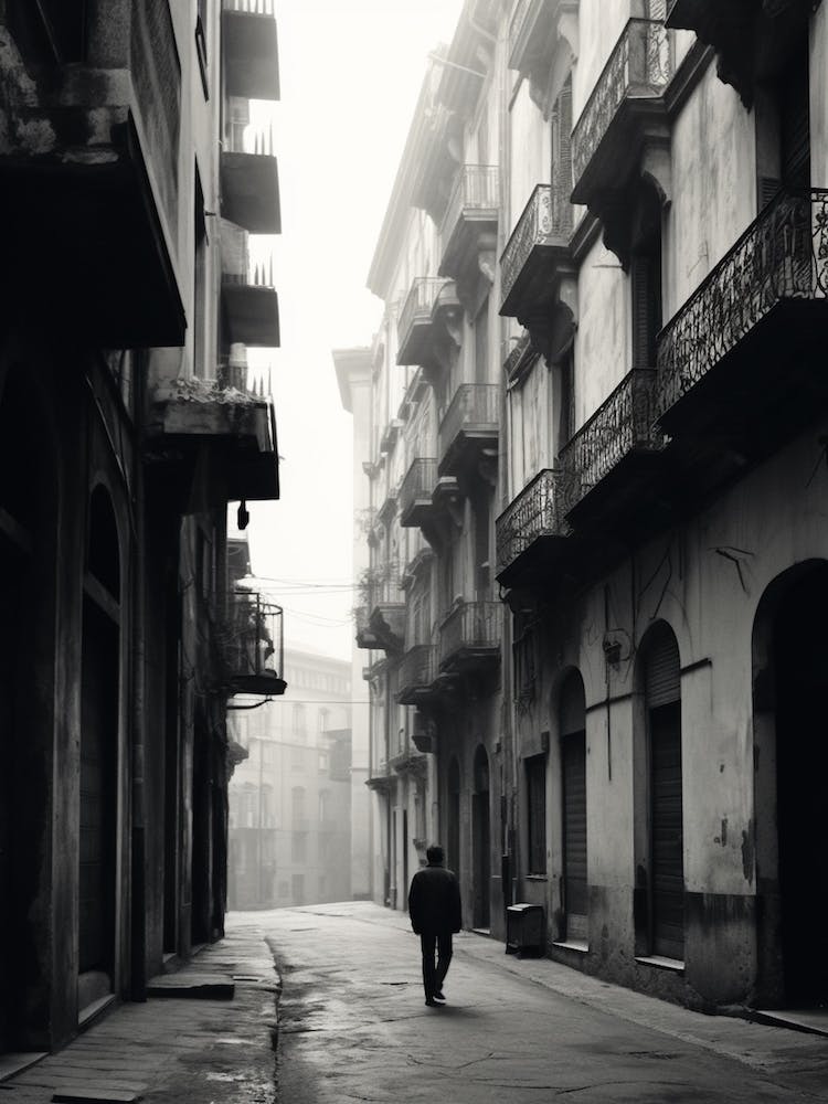 Genoa, Italy,, Mediterranean Black And White Photography Analogue 4
