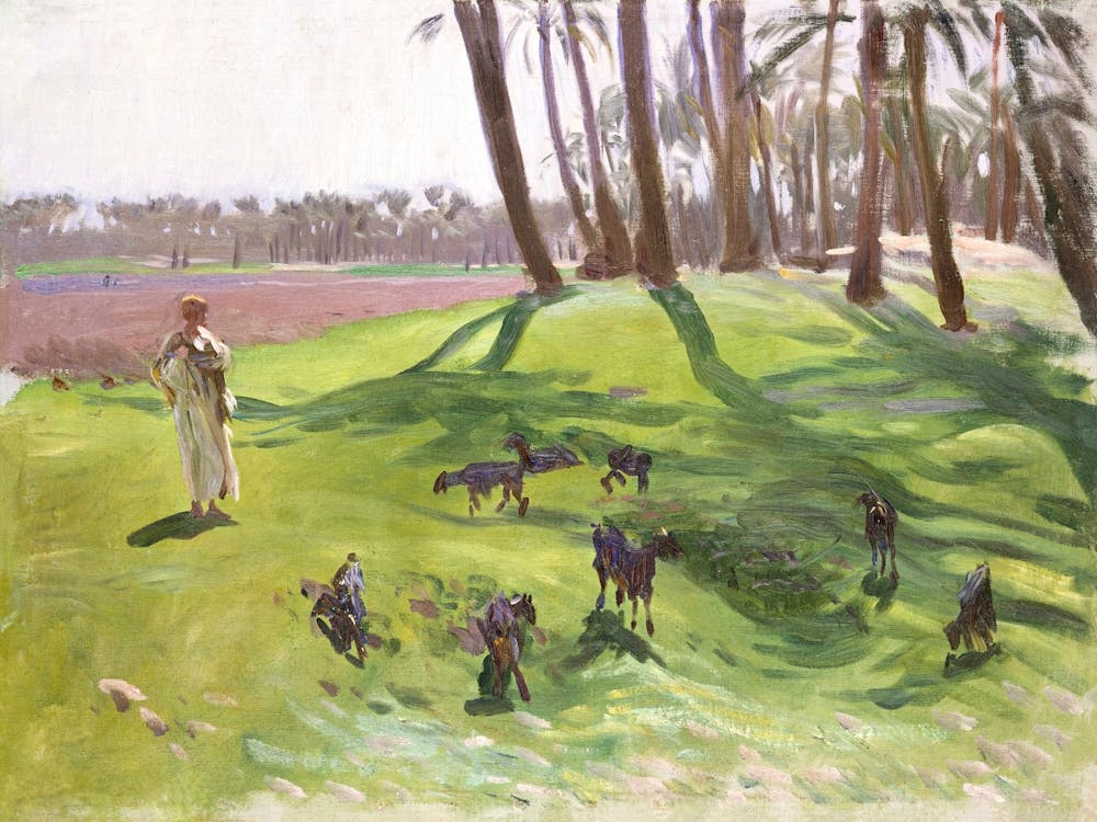 Landscape With Goatherd, John Singer Sargent
