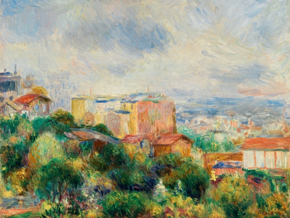 View From Montmartre, Pierre Auguste Renoir