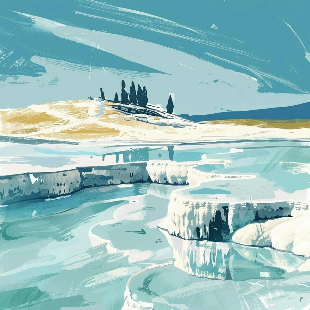 Eisberge im Wasser