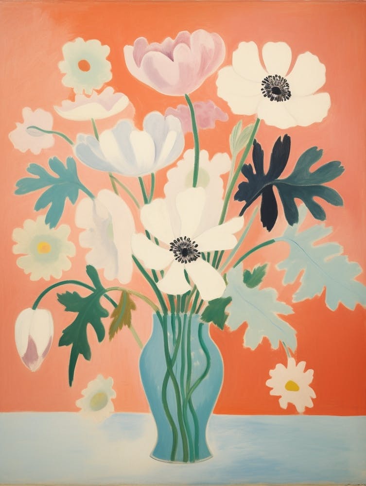 A Vase With Anemone, Flower Bouquet 3