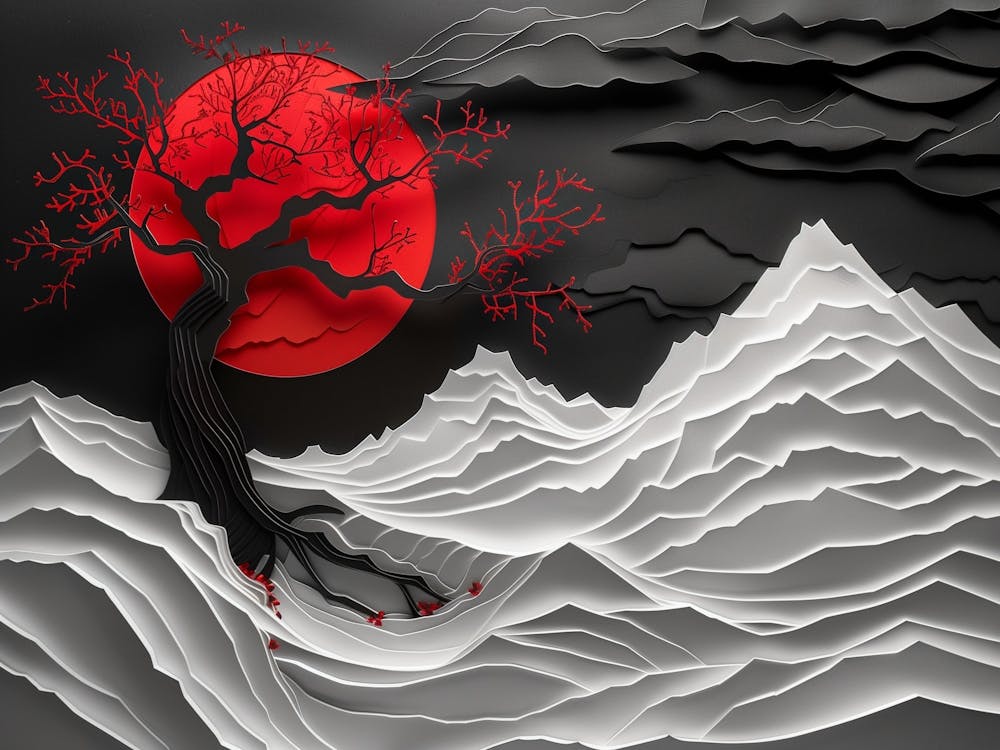 Tree of Life in Full Bloom - Nature-Inspired