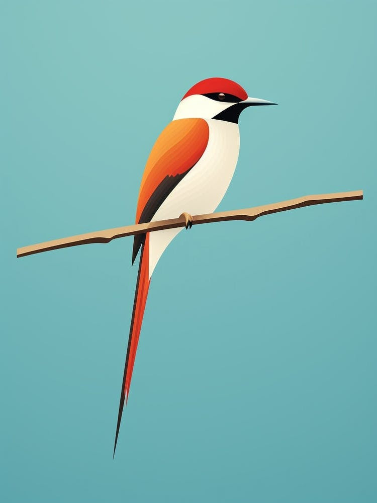 Bird Perching Minimalist 4