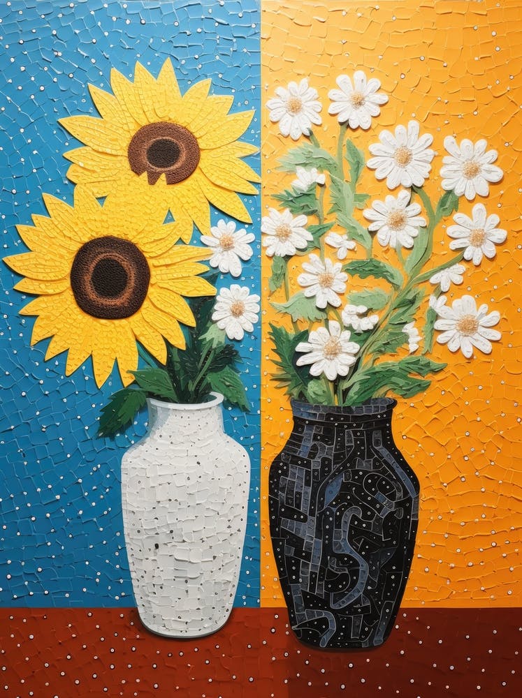 Sunflowers In Vases