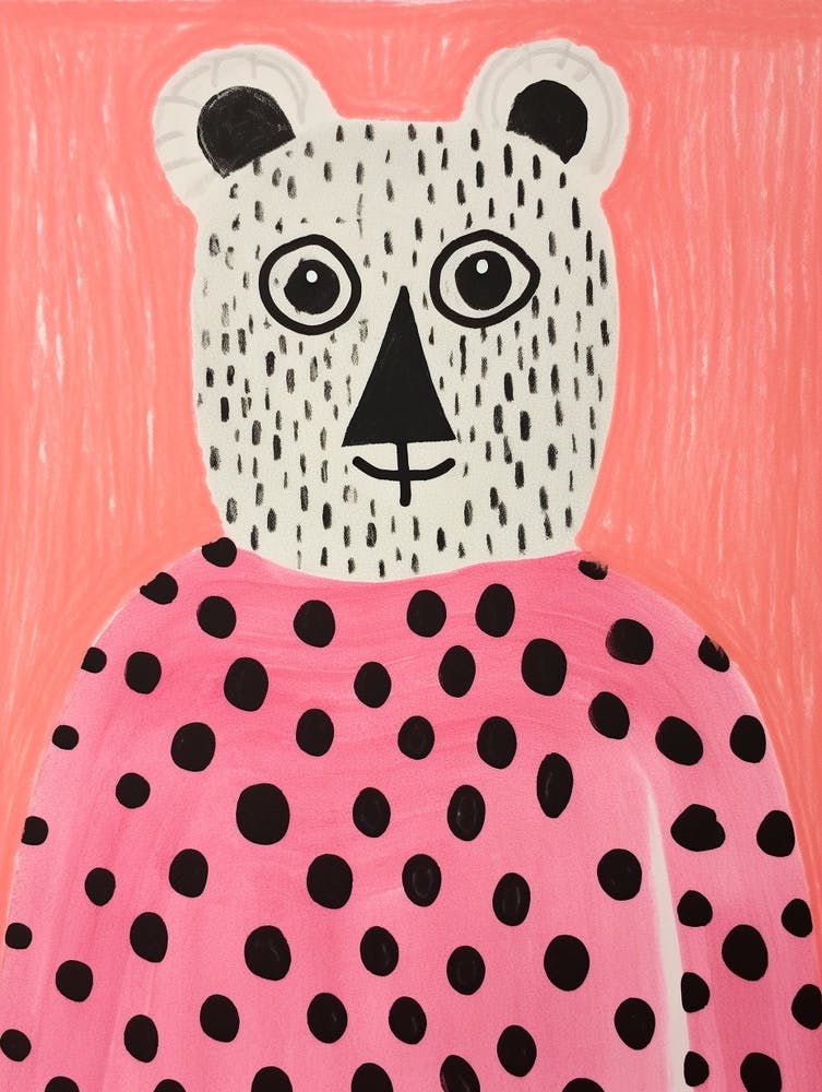 Pink Polka Dot Lemur