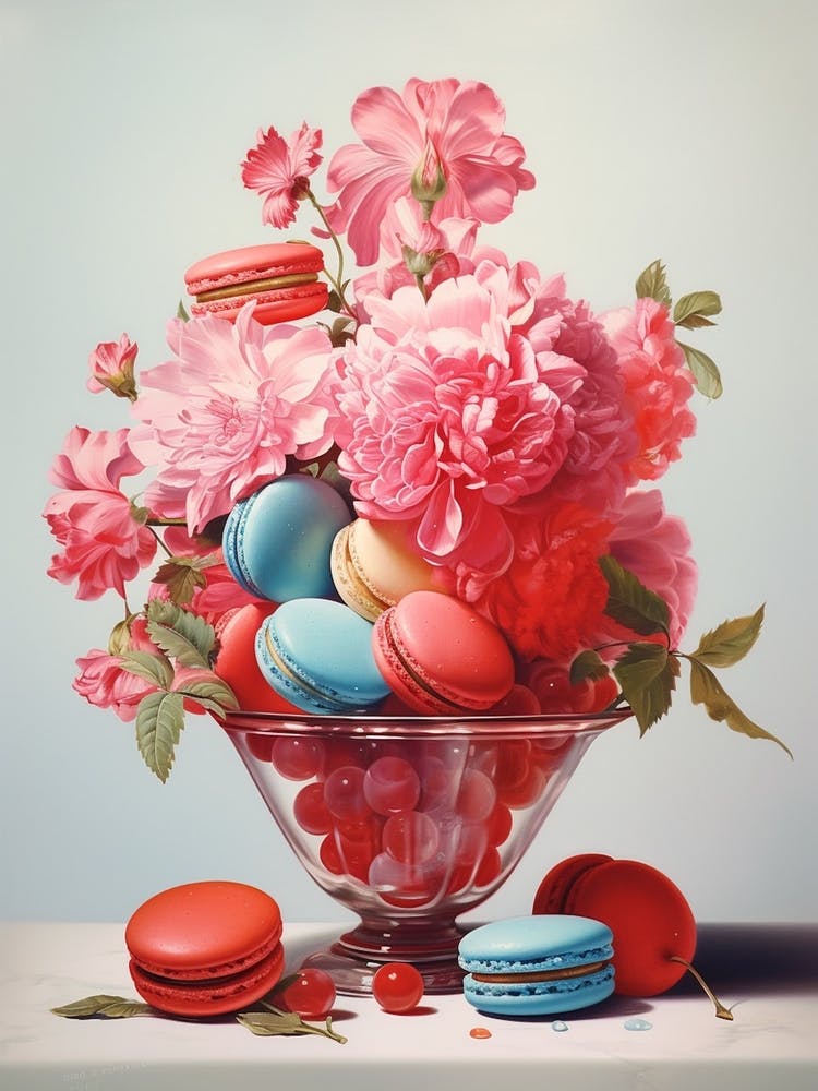 Macarons Vintage Cookbook Style 3