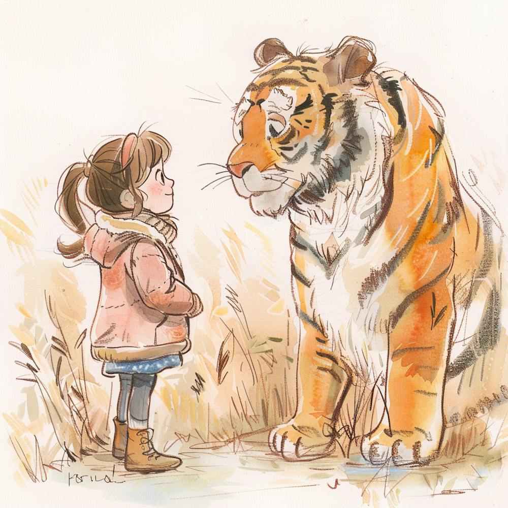 Tiger And Girl