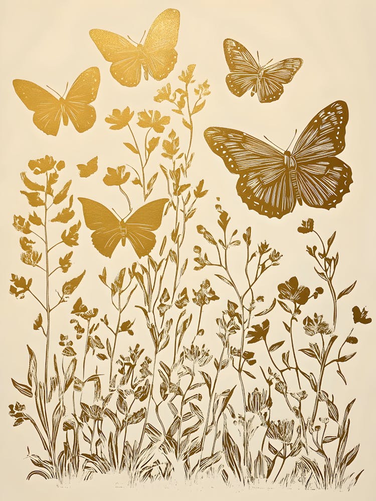 Butterflies In The Meadow