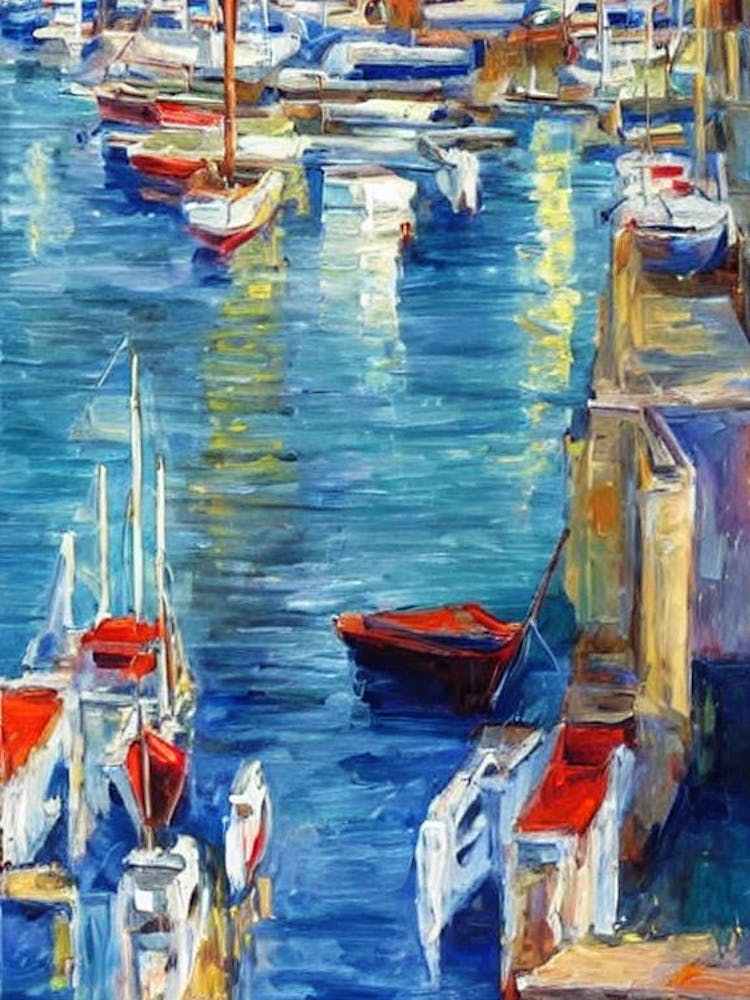 Port Of Corfu Greece Abstract Block 1 harbour