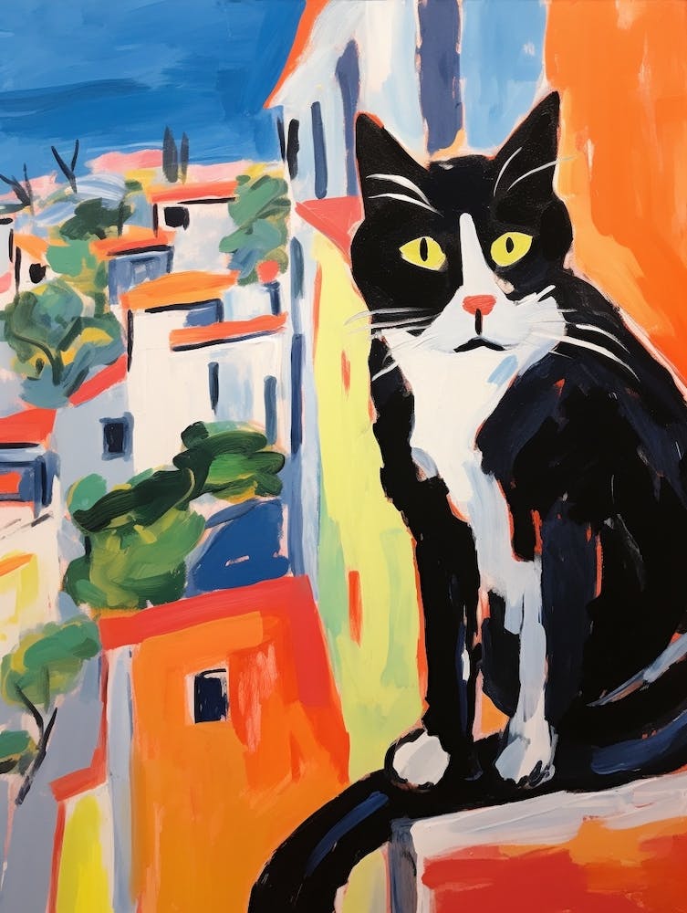 Painting Of A Cat In Valencia Spain 1
