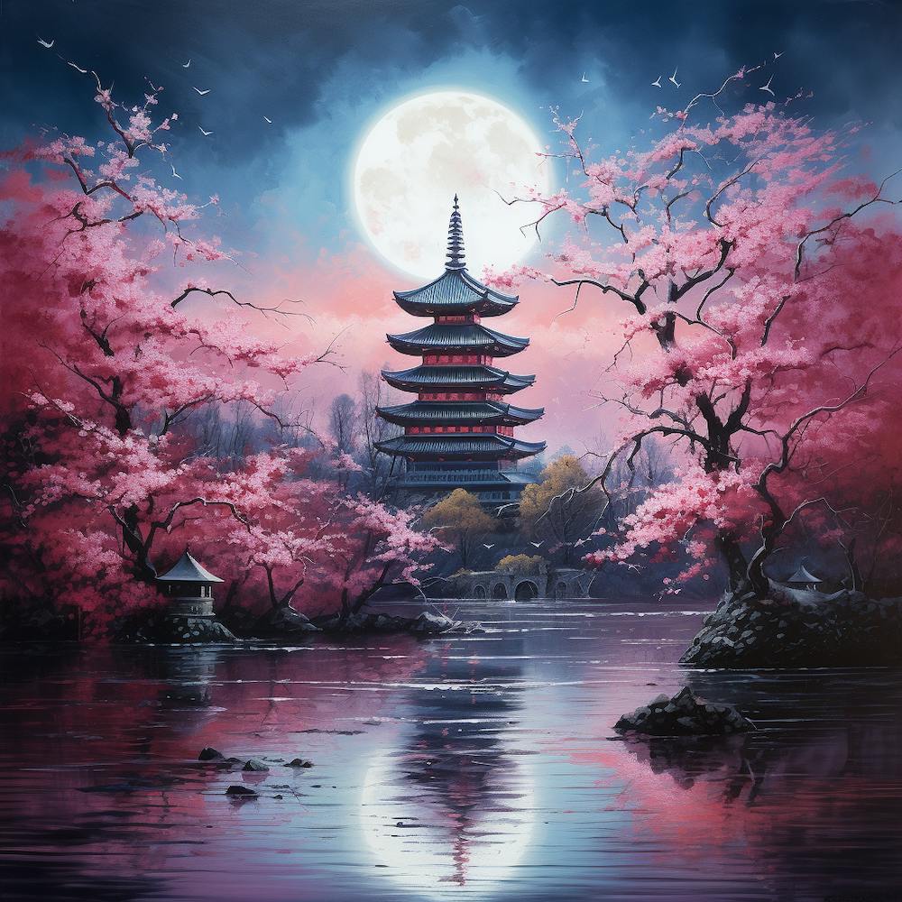 Pagoda Moon