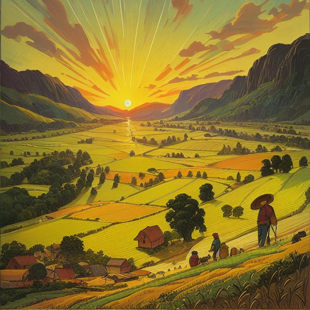 Sunset In The Valley