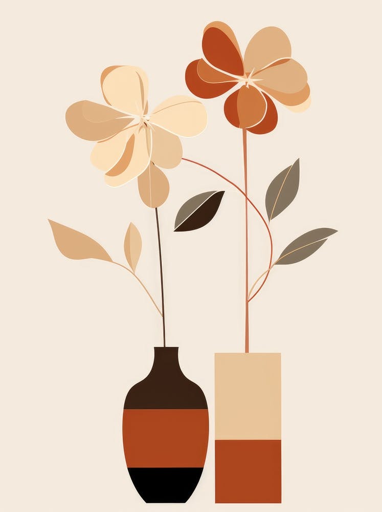 Two Vases With Flowers 6
