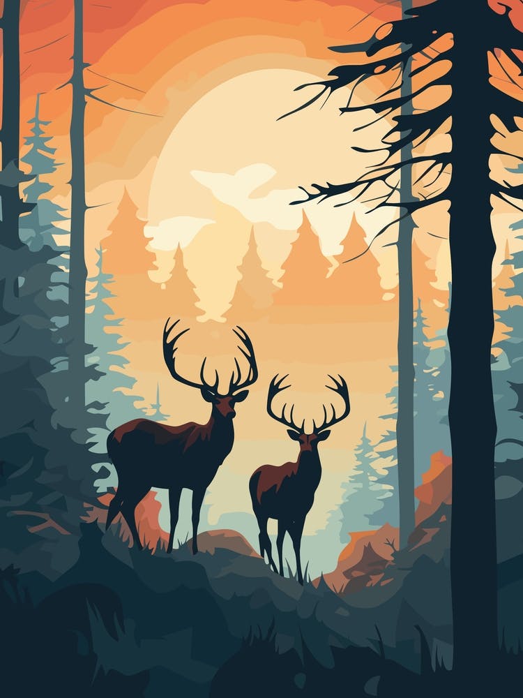 Deer In The Forest 4