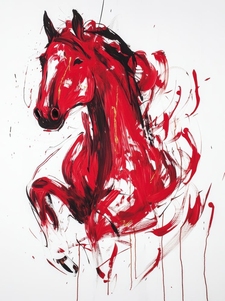 Rotes Pferd