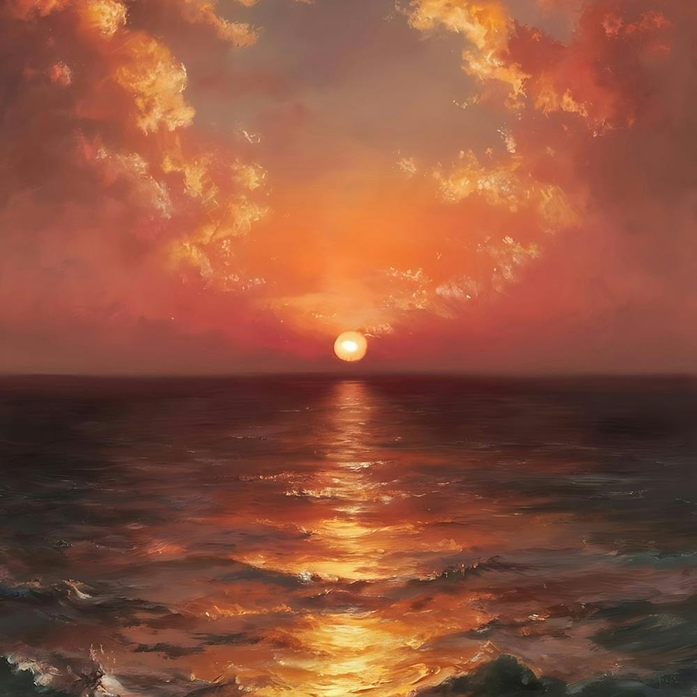 Sunset Over The Ocean 29