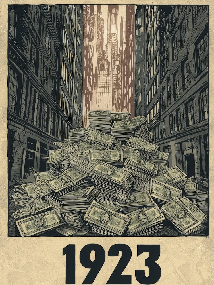 Aihrgdesign A Vintage Historical Poster Symbolizing The 1923 5