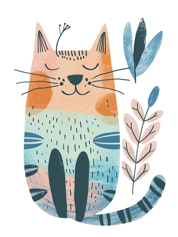 Pixiebob Cat Clipart Illustration 1