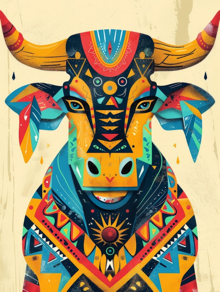 Bull Canvas Print 2