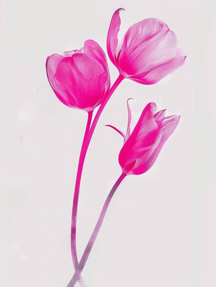 Hot Pink Tulip 1
