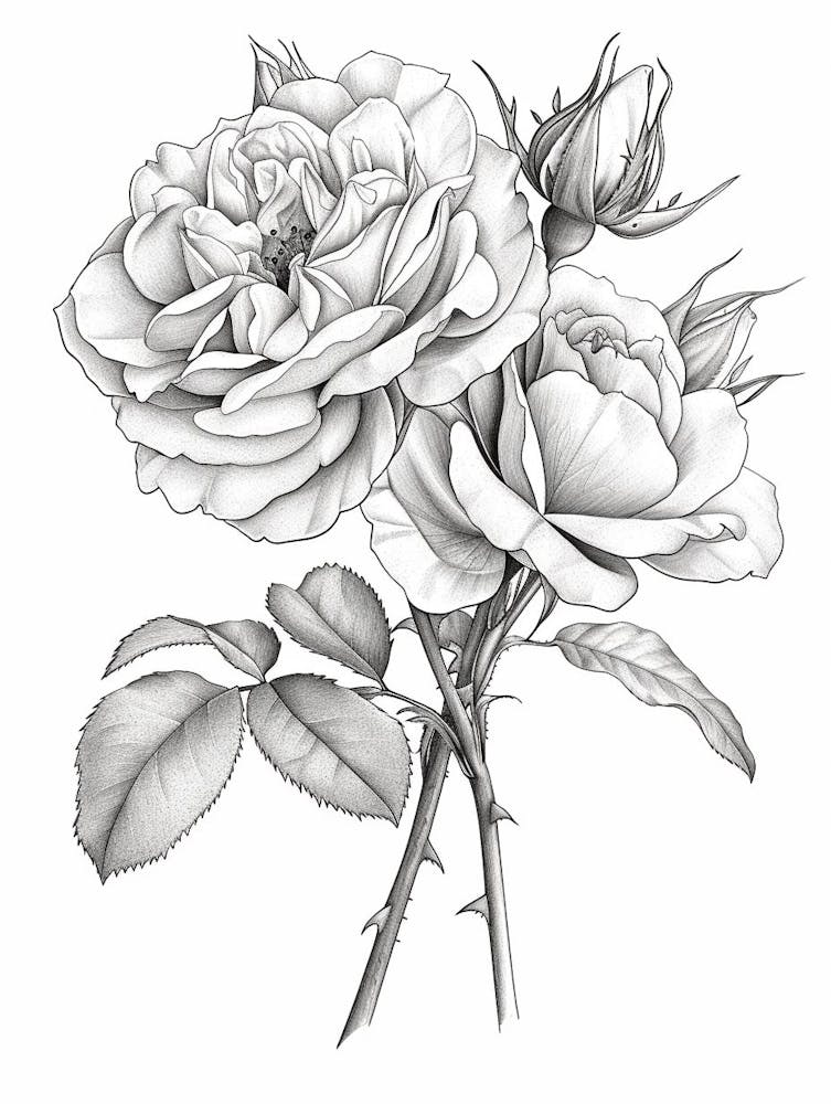 Roses Sketch 13