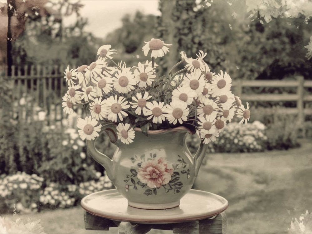 Daisies In A Vase