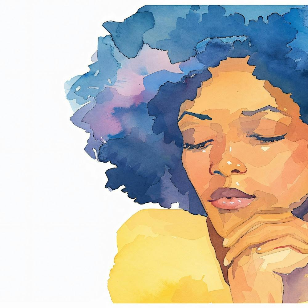 Woman With Afro Hair