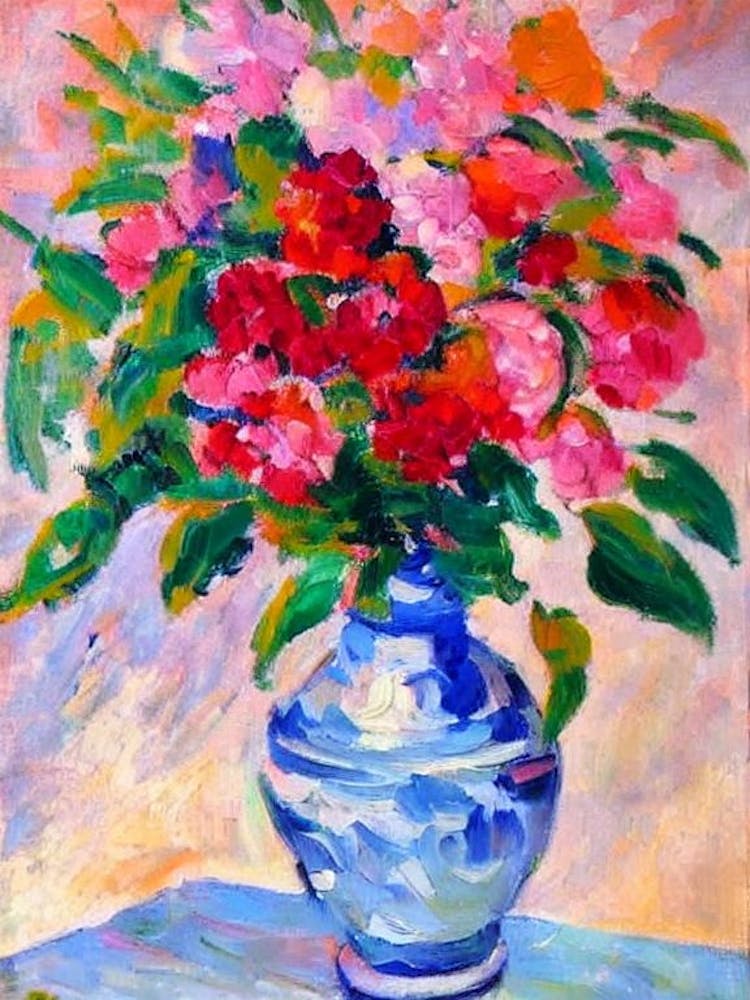 Bourvardia  Matisse Style Flower