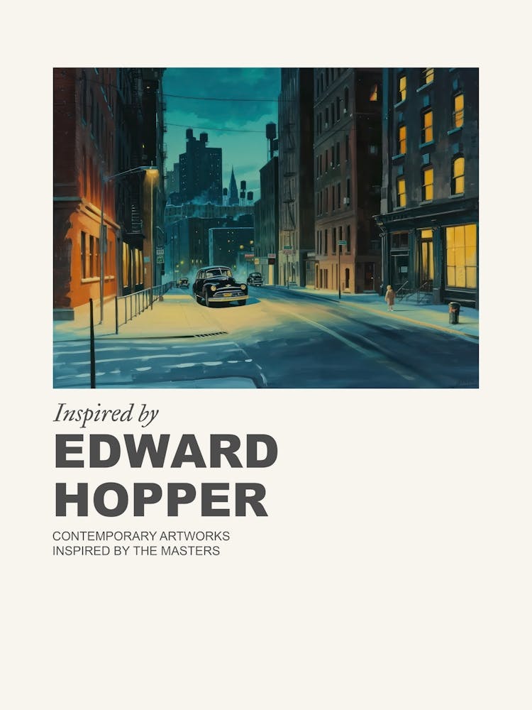 Museumsposter inspiriert von Edward Hopper 5