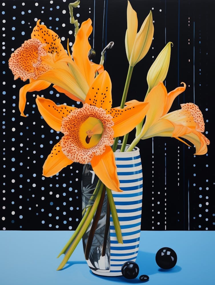 Surreal Florals Daffodil 3 Flower Painting