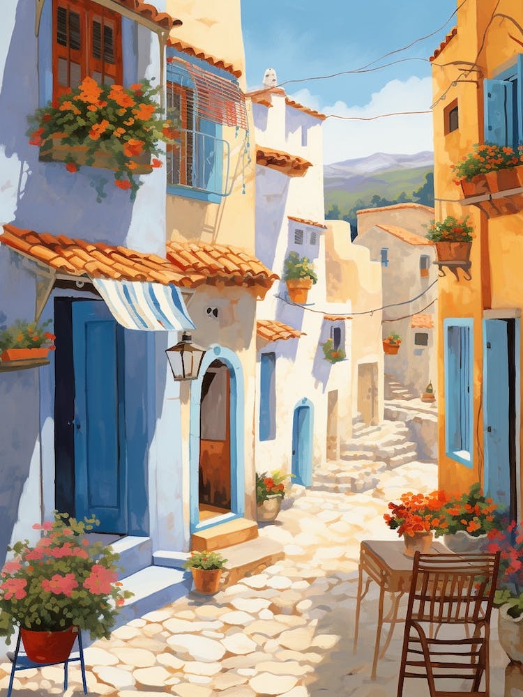 Chefchaouen Morocco 4 Illustration