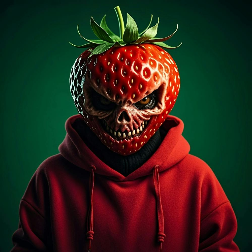 Strawberry Skull 1