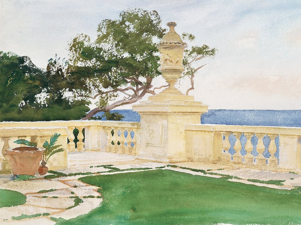 Terrace, Vizcaya, John Singer Sargent