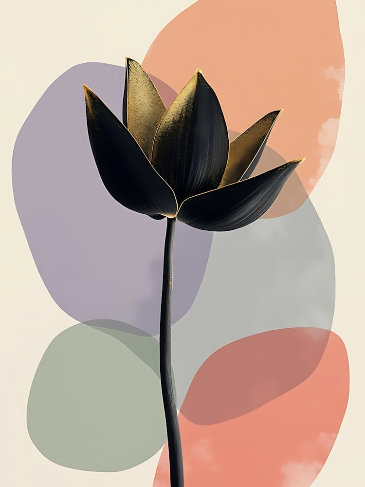 Composition de Jardin Minimale Aux Teintes Poussiéreuses