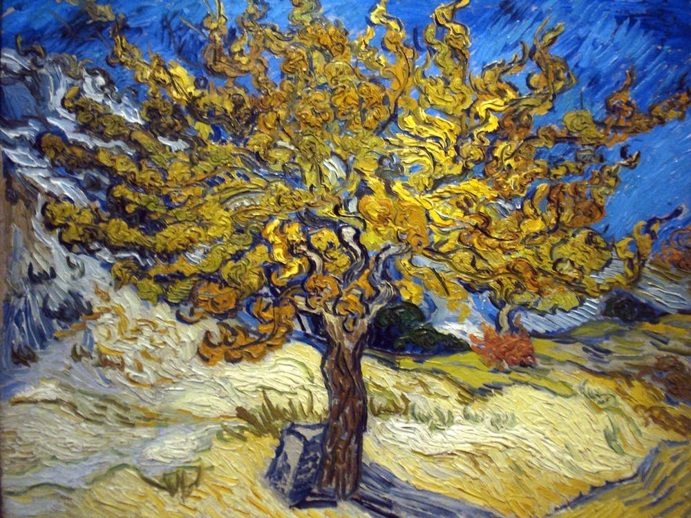 Mulberry Tree, 1889 By Vincent Van Gogh