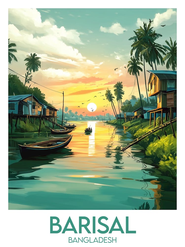 Affiche de voyage Barisal