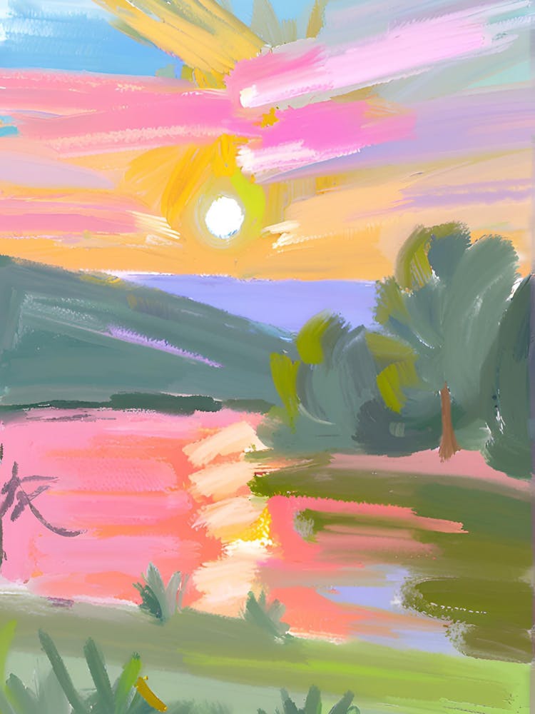 Sunset By The Lake 5