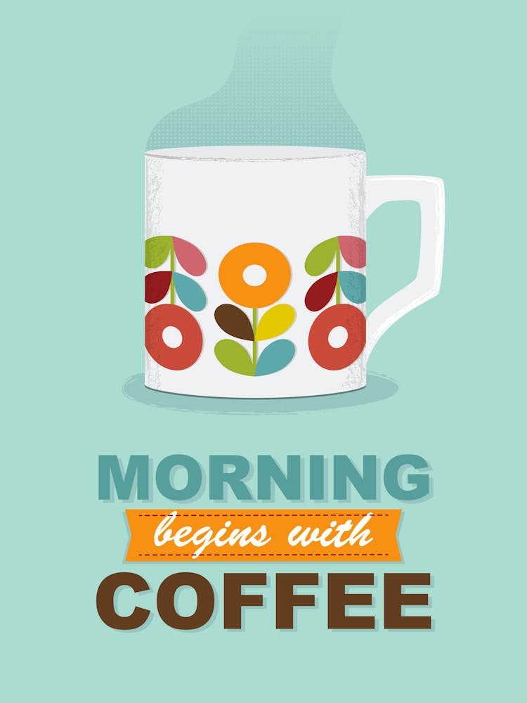 Coffee Cup Art with Quote