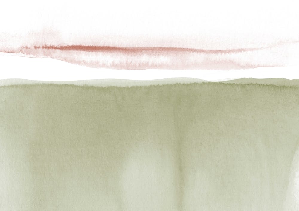 Minimal Watercolor Landscape   Olive Green